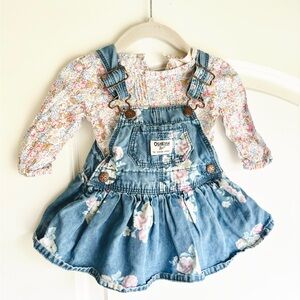 Baby B’Gosh skirt overalls outfit